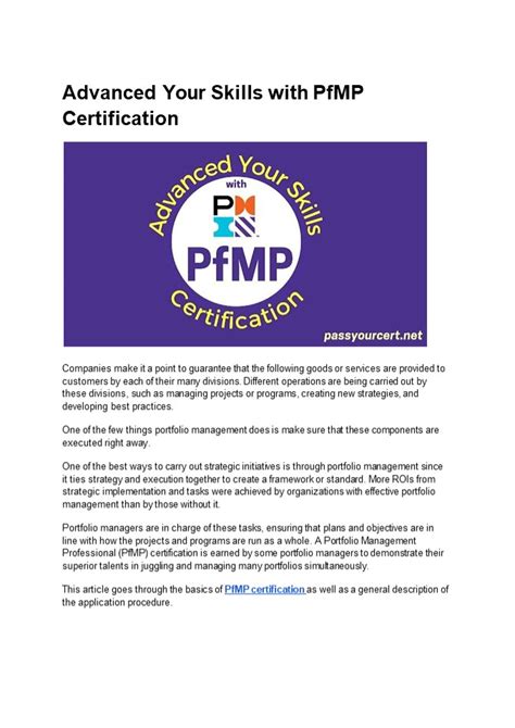 PfMP Zertifizierungsantworten