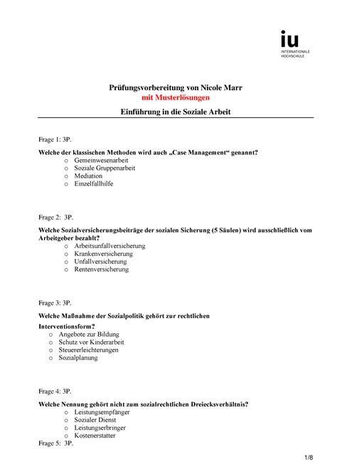 PfMP-Deutsch Prüfungsübungen