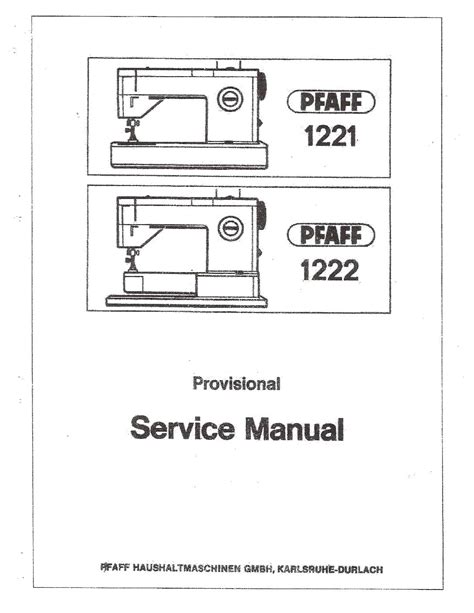 Pfaff 1221 1222 manuale di servizio e manuale d'uso. - História das idéias religiosas no brasil.