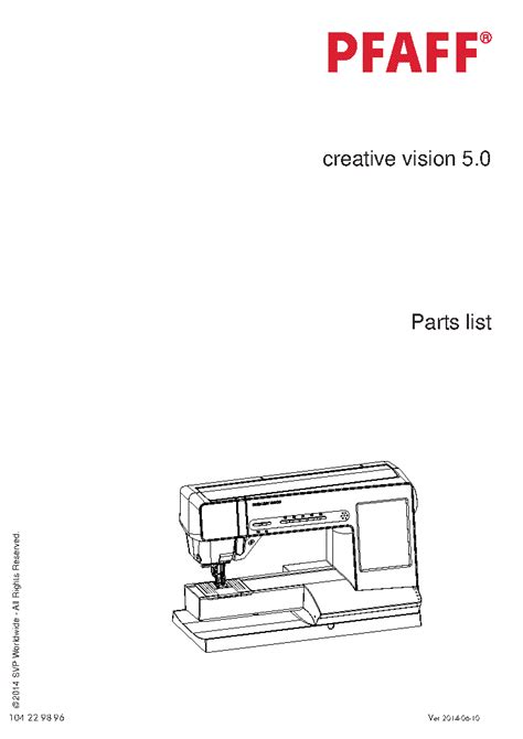 Pfaff creative vision 5 0 manual. - The cat owners manual by david brunner.
