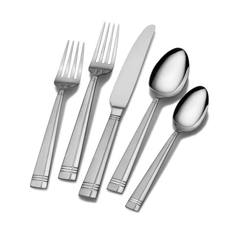 This flatware set brings a pattern with a unique look to it, with frost and mirror stainless steel on the pattern it will go with any table setting. Crafted of superior quality 18/0 stainless steel, this set will stand up to the rigors of everyday use. ... Pfaltzgraff Jasmine 30-Piece Flatware Set, Silver. by Pfaltzgraff. $38.80 $119.99 (285 ...