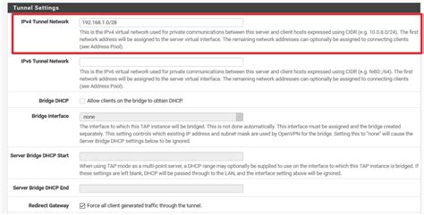 Pfsense network tap.  The LAN network is 10. .  The OpenVPN will use the tap int...