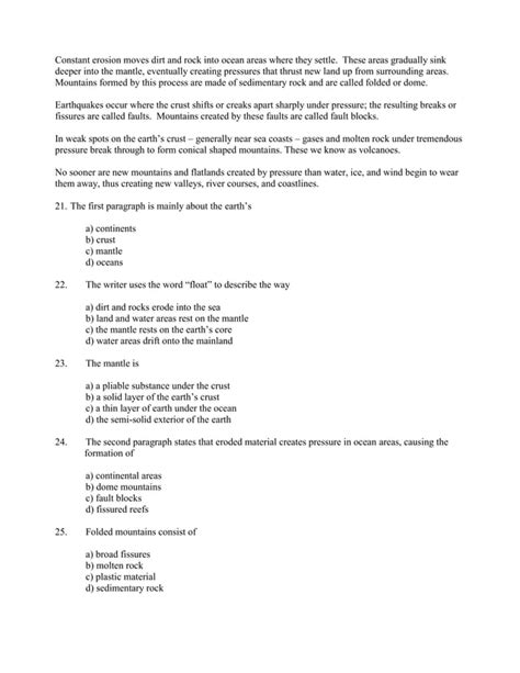 Pgcc michigansampletest PDF
