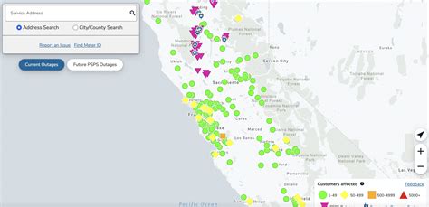 Pge outages by address. Bill Credit levels are based on the length of your outage: 48 to 72 hours: $25. 72 to 96 hours: $50. 96 to 120 hours: $75. 120 hours or more: $100. Bill credits will be issued to the person whose name is on the PG&E account and will be reflected on your Energy Statement. Due to the increase in severity and frequency of winter and heat storms ... 