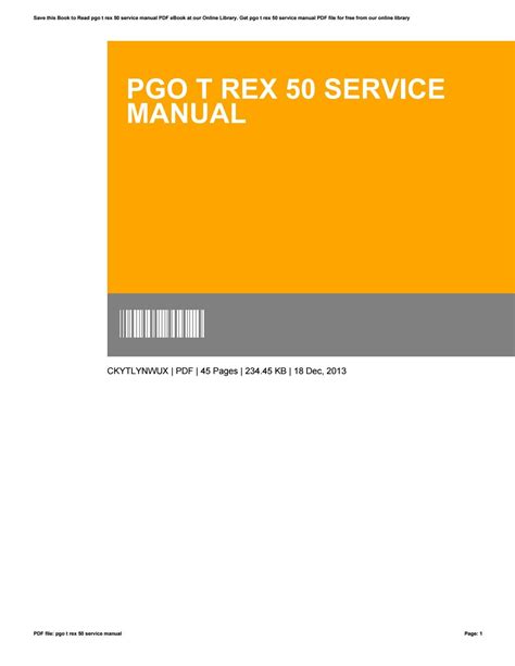 Pgo t rex 50 service manual. - Chemistry and chemical reactivity student solutions manual.