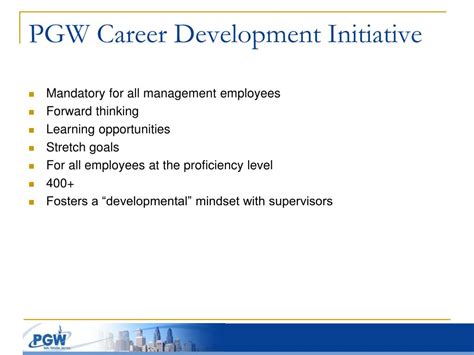 Pgw Career Opportunities