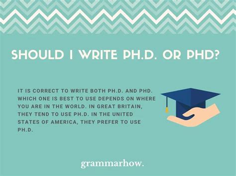 Ph d or phd. Doctor of Philosophy. Well in American. PhD in American or Ph.D. Doctor of Philosophy. But sometimes I also see it's abbreviated to " Ph.D ". Questions: Is PhD the only form used in … 