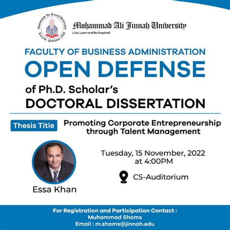 PhD Open Defence &
