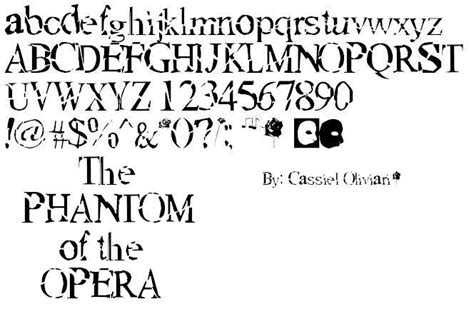 Phantom of the Opera Font download free