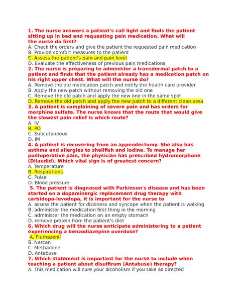 Pharm practice a ati. D. Hydroxyzine (Atarax) Correct answer: A. A. Amantadine is an antiparkinson drug used to treat extrapyramidal side effects, such as extreme restlessness and involuntary movements that result from typical antipsychotic medications, such as chlorpromazine hydrochloride. B. Bupropion is an atypical antidepressant. 