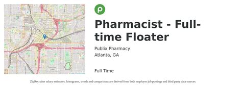 Pharmacist - Full-time Floater Job in Atlanta, GA at Publix Pharmacy