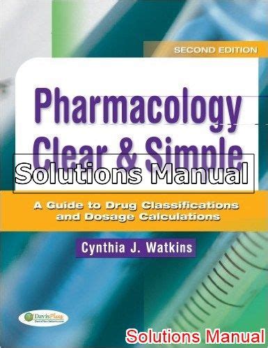 Pharmacology clear simple a guide to drug classifications and dosage calculations 2nd edition. - Guerilla tactics in the job market a practical manual.