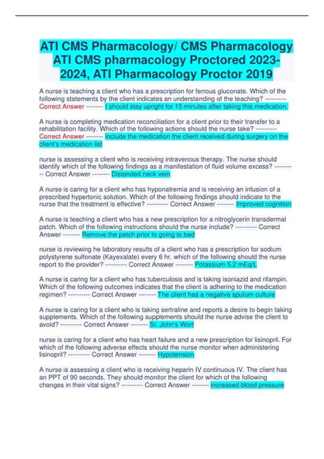 ATI Pharmacology Made Easy 4.0: Infection. 25 terms. JodeeDW26. Preview. The i-STAT Portable Blood Analyzer in Austere Locations Expert Field Medical Badge Written Test Study Guide 2023. 9 terms. Leticia_santoyo5. Preview. Pharmacology II Quiz 3.. 