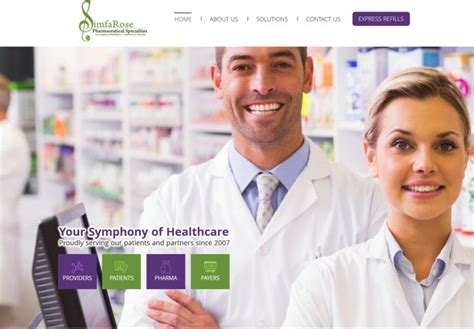 Pharmacy Custom Web Design Custom web design, Website design
