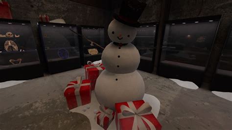 Phasmophobia holiday event 2023 snowman locations. 3. The third part of the snow cannon is located in the basement of Sunny Meadows. In the hallway you will find a snowman with his left arm pointing at the door that contains the snow cannon part. Once in this room, you will find a bathtub containing a few gifts and the third part of the snow cannon. 