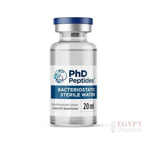 Phd peptides bacteriostatic sterile water.  The vial features a durable Bromo...