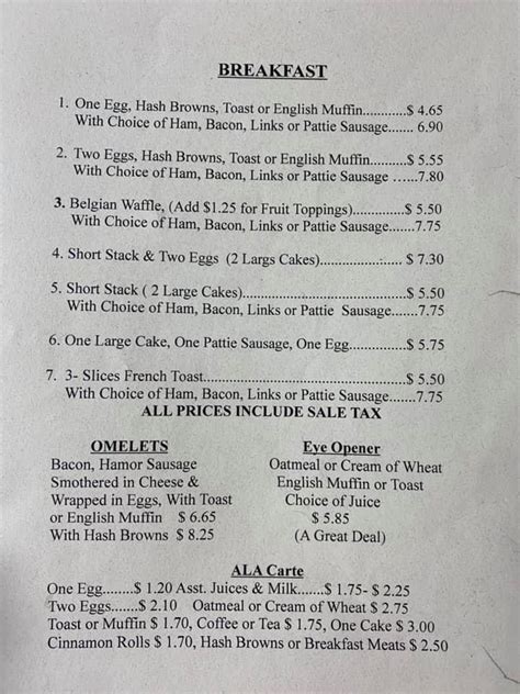 Pheasant Cafe in Waseca - Restaurant menu and reviews