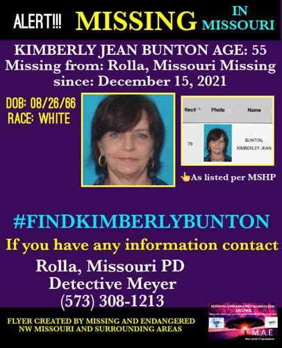 Phelps county missing woman.  The information is derived from the National...