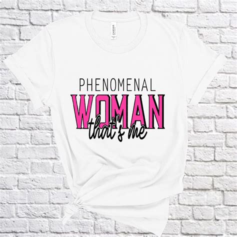 Phenomenal Woman T Shirt - Etsy