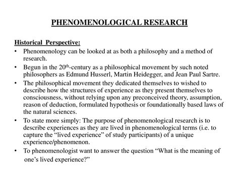 Phenomenology in Educational Qualitative Research: …