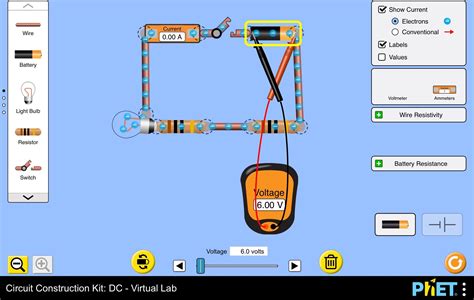 Phet Circuit Construction Kit Dc Virtual Lab