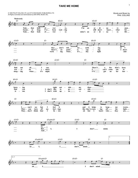 Phil Collins - Take Me Home (Chords) - Ultimate-Guitar.Com