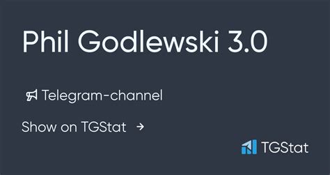 Phil Godlewski 3.0 [FAKE] 395K subscribers. Phil Godlewski 3.0. Please open Telegram to view this post. VIEW IN TELEGRAM. 38.9K views edited 14:04. Phil Godlewski 3.0. …. 