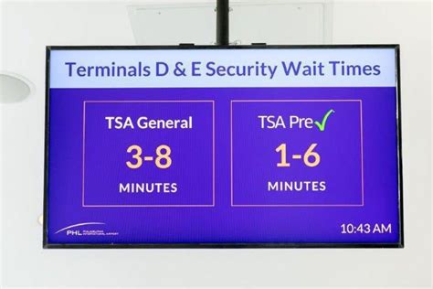 Philadelphia International Airport has shorter secur