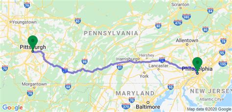 Driving directions to Philadelphia, PA including road conditions, live traffic updates, and reviews of local businesses along the way..