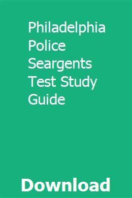 Philadelphia police seargents test study guide. - Briggs and stratton 875 series repair manual.