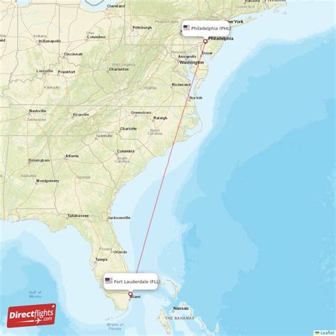 The average flying time for a direct flight from Wilmington, DE to Fort Lauderdale is 2 hours 51 minutes. Most direct flights leave around 14:51 EDT. Spirit Airlines flight #1005 is today's earliest flight from Wilmington, DE to Fort Lauderdale (6:40 EDT, A320-200 (Sharklets)) American Airlines flight #1864 is today's latest flight from ....