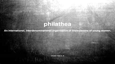 Philathea - Wiktionary