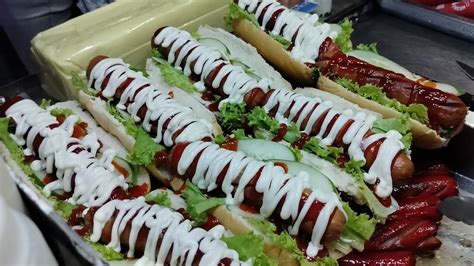 Philippine Street Food Hamburger and Hot Dog Sandwich