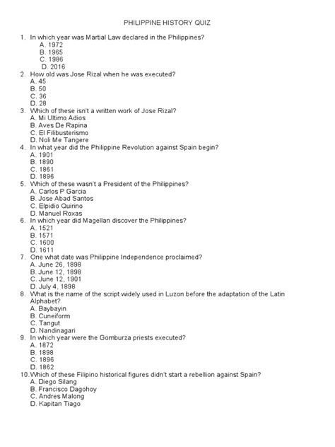 Philippine history quiz for elementary.  Nepal.  False.  The practice questions will help...