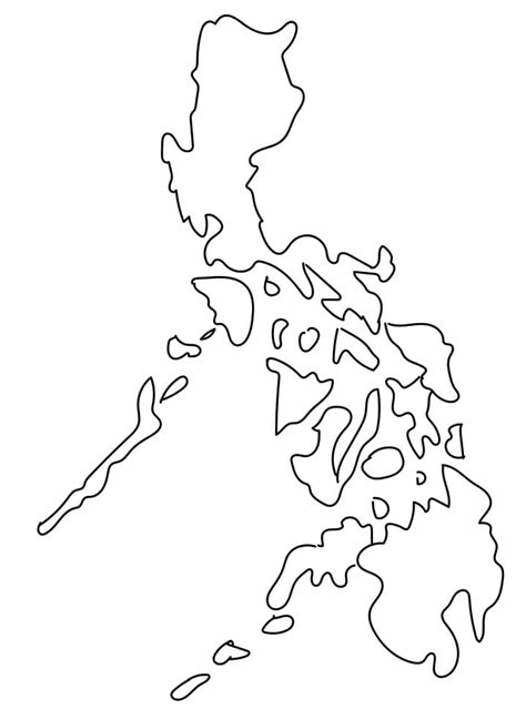 Philippines Flag and Map Coloring Pages
