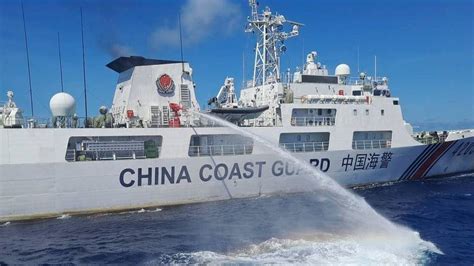 Philippines says Chinese coast guard used water cannons against its vessels for a second day