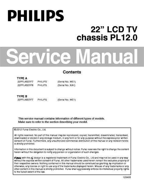 Philips 22pfl4507 service manual and repair guide. - Cat tlb manual of a 428e.