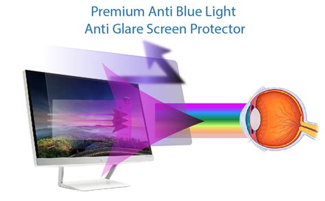 Philips 276e monitor.  2 Pack Anti Blue Light Screen Protector Film, com...