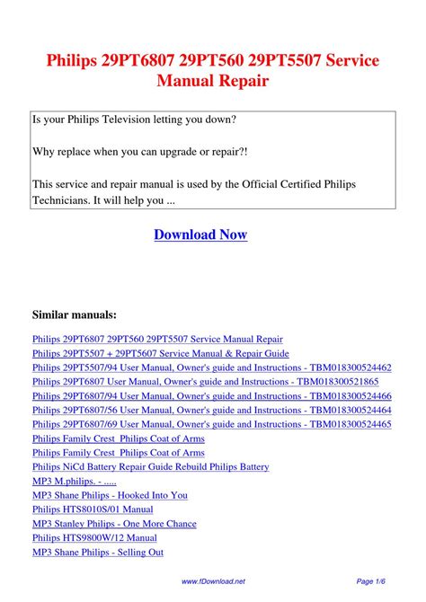 Philips 29pt5507 29pt5607 service manual repair guide. - Afrique noir dans la littérature française.