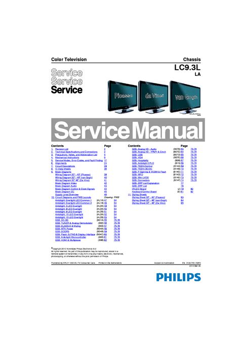 Philips 32pfl3807t service manual and repair guide. - Bosch front load washing machine manual.