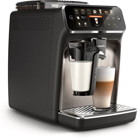 Philips 5400 coffee machine. PHILIPS 3200 Series Fully Automatic Espresso Machine - LatteGo Milk Frother, 5 Coffee Varieties, Intuitive Touch Display, Black, (EP3241/54) 4,164. 400+ bought in past month. $75486. List: $999.99. FREE delivery Thu, Oct 12. Or fastest delivery Wed, Oct 11. More Buying Choices. 