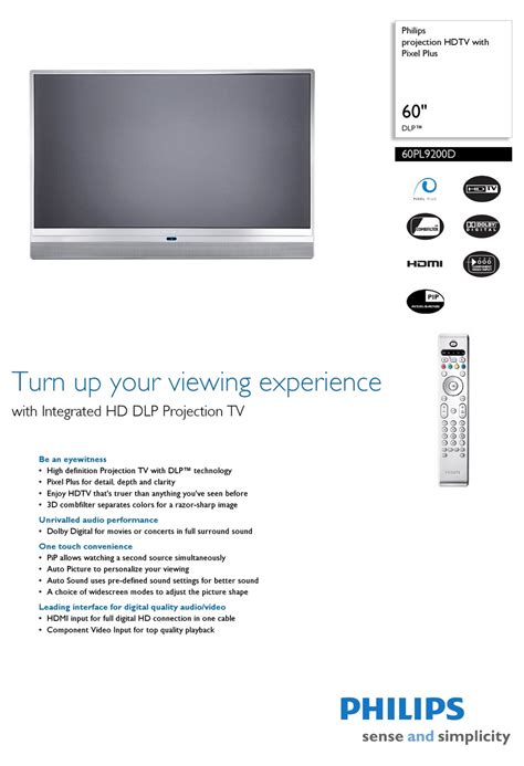 Philips 60 inch rear projection tv manual. - Commercial electric digital multimeter mas830b user manual.