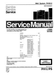 Philips FW2012 User Manual