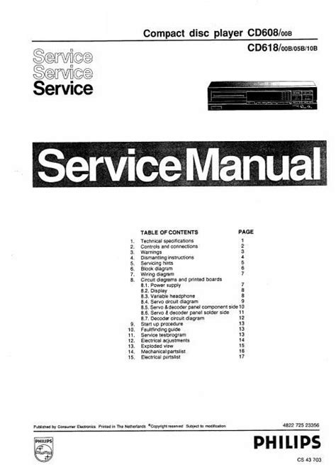 Philips cd 608 618 cd player repair manual. - Aeon overland 180 factory service repair manual.