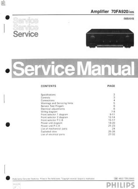 Philips fa 920 manuale di servizio. - Beko wb 6005 ns manual utilizare.