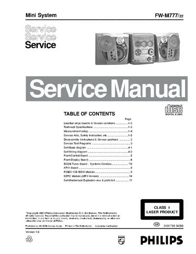 Philips fw m777 mini system service manual. - Atmosphärisch-elektrische ströme in vertikalen leitern unter ....