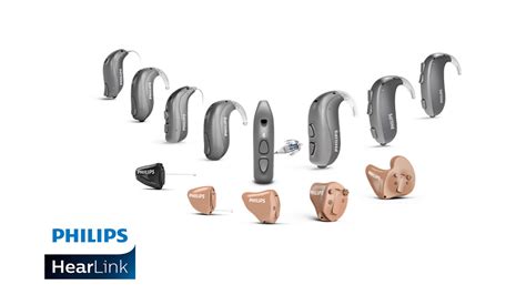 Philips hearlink. The long-lasting behind-the-ear hearing aid with telecoil, single, and double push button. This hearing aid is fitted with an earmold for severe to profound hearing losses. More about BTE SP. The extra small. The smallest Philips HearLink hearing aid that fits deeply in the ear canal and is practically invisible. 