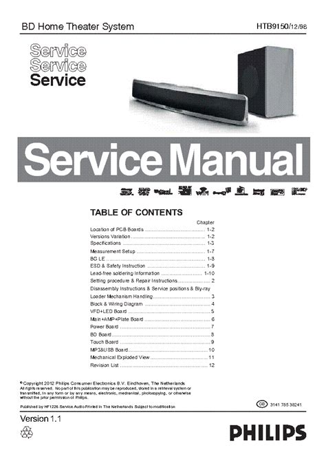 Philips htb9150 theater system service manual. - Lenovo ideapad y560 hardware maintenance manual v2.