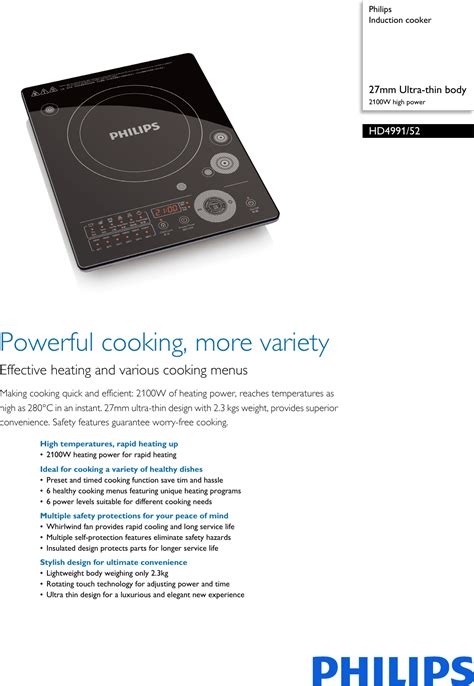 Philips induction cooker hd4909 user manual. - Gründungs- und überlebenschancen von familienunternehmen (arbeitstitel).