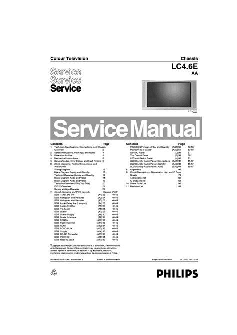 Philips lc4 6e aa chassis lcd tv service manual. - Vague des gomhets et les charbonniers et usagers de la grande forêt de chiny..